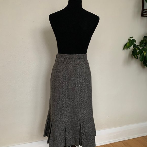 Vintage 40s tweed skirt sz XS / S - Picture 3 of 5